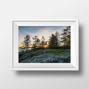 Georgian Bay Sunset Print: Killbear Provincial Park, Ontario Landscape Photography