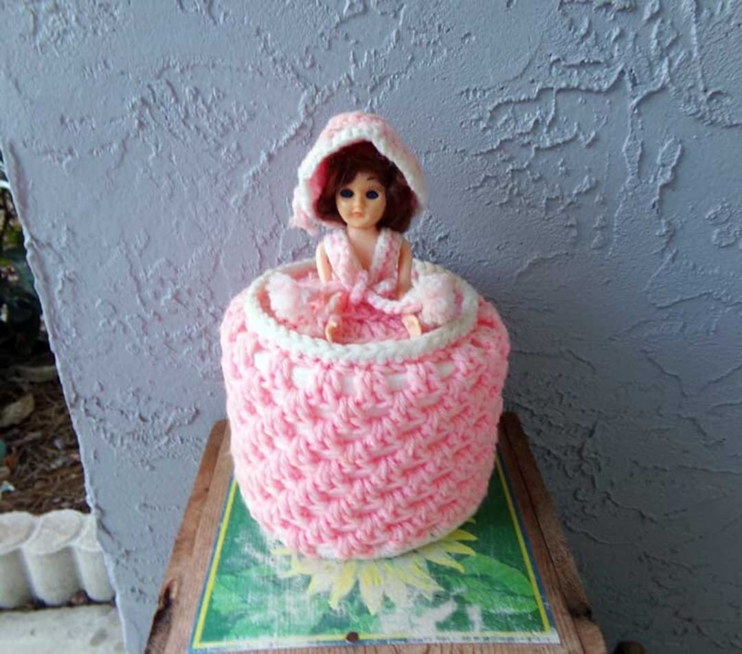Crocheted Doll Toilet Paper Cover Toilet Paper Cover Doll Toilet