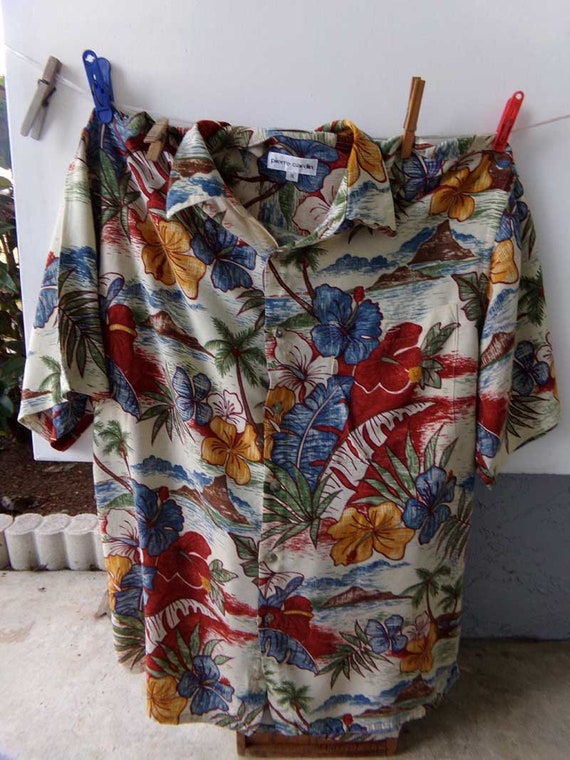 Pierre Cardin men's tropical shirt size M, Hawaii… - image 1