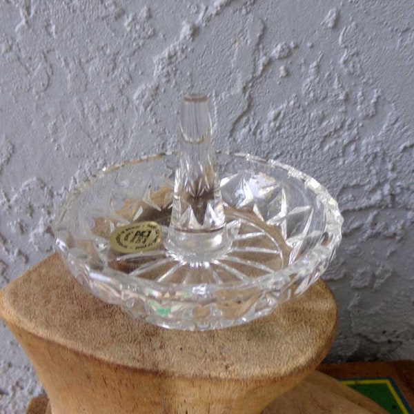 Lead Crystal Ring Holder Etsy