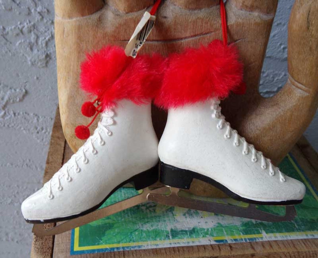 Ice Skates Christmas Ornament, Ice Skates, Miniature Ice Skates Ornament, Skates, Skating