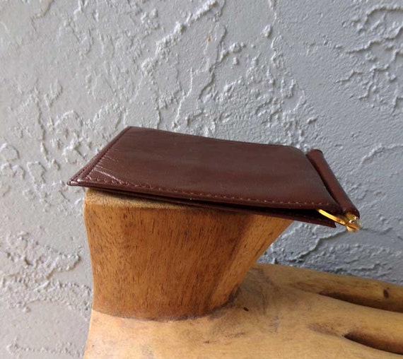 Vintage leather money clip billfold, Avon money clip billfold. leather money clip, money clip billfold View 6