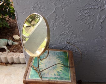 Folding or hanging table top make-up mirror, travel vanity mirror, folding mirror, hanging vanity mirror, table top mirror, make-up mirror