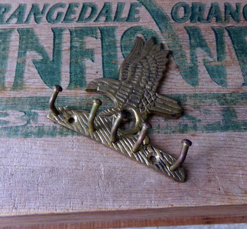 Brass Eagle Key Rack Eagle Key Holder Key Holder Rack Brass Etsy
