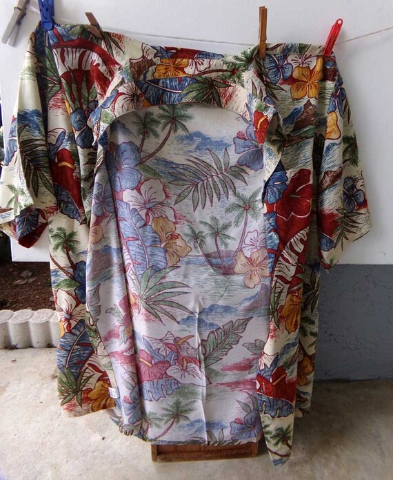 Pierre Cardin men's tropical shirt size M, Hawaii… - image 5