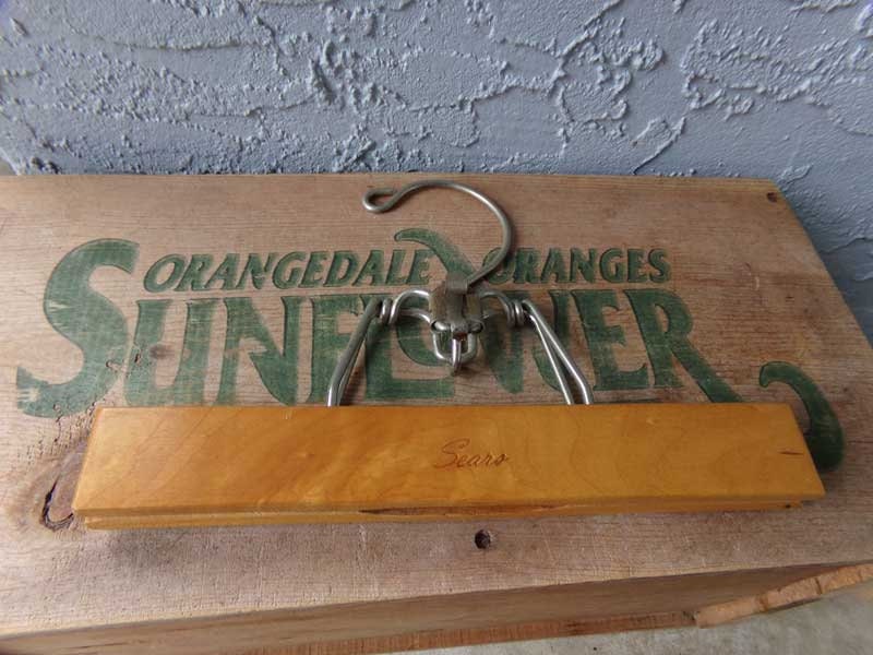 Sears Wooden Skirt Hanger Sears Wooden Pant Hanger Wooden Etsy