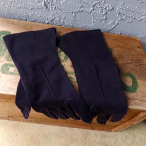 Black evening gloves, black  gloves,  black dress gloves, vintage black evening gloves