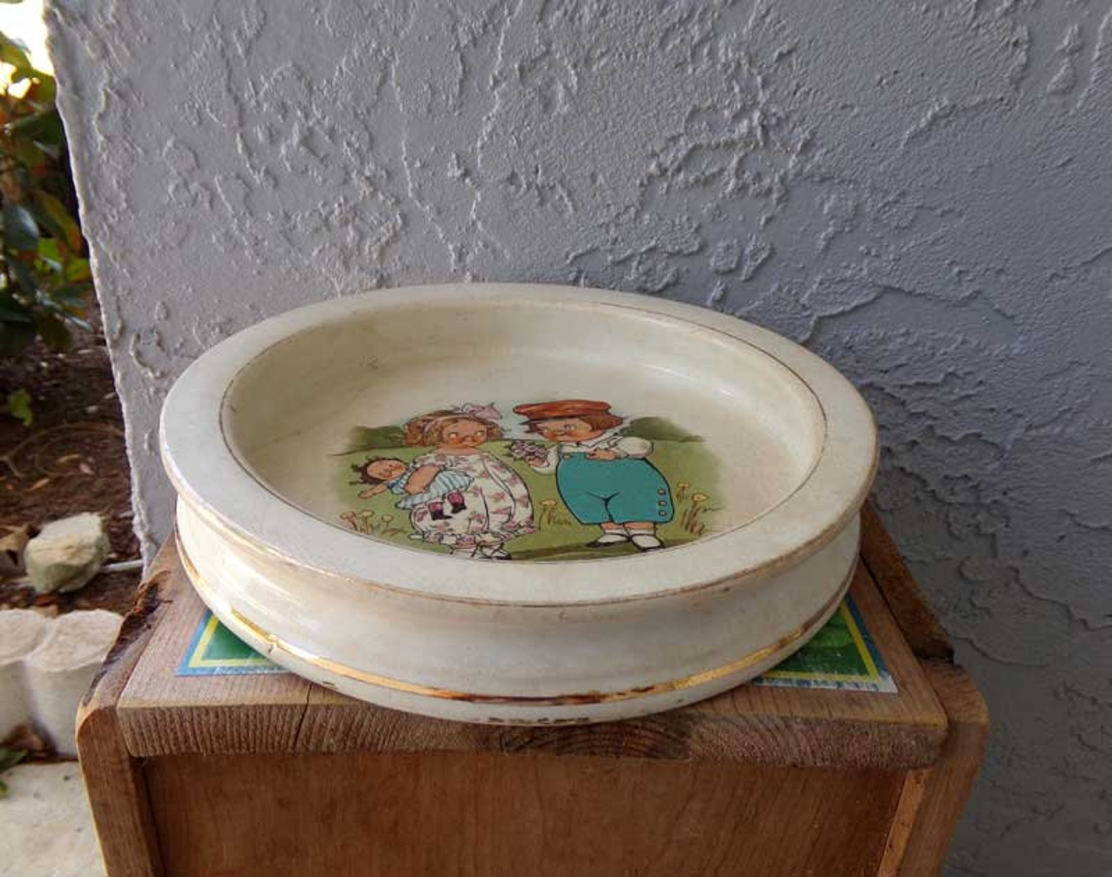Vintage Campbell's Soup bowl Buffalo Pottery Etsy Italia