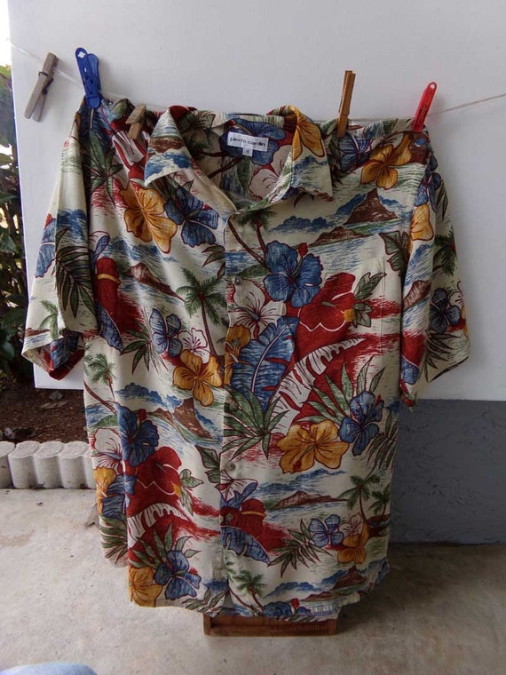 Pierre Cardin men's tropical shirt size M, Hawaii… - image 8