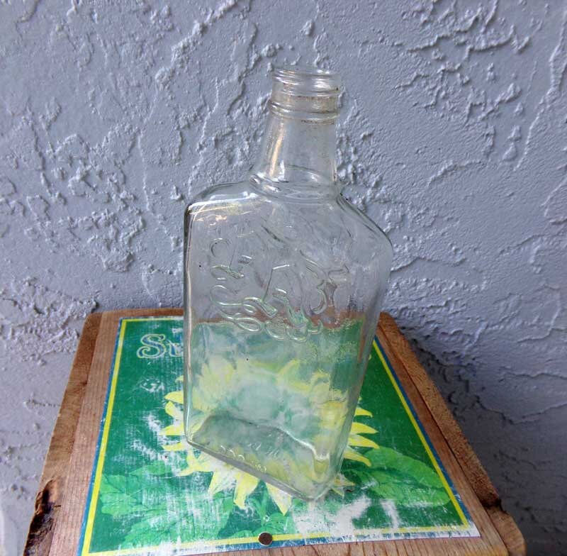 Ancient Aged Whiskey Bottle, Empty Liquor Bottle, Whiskey Bottle