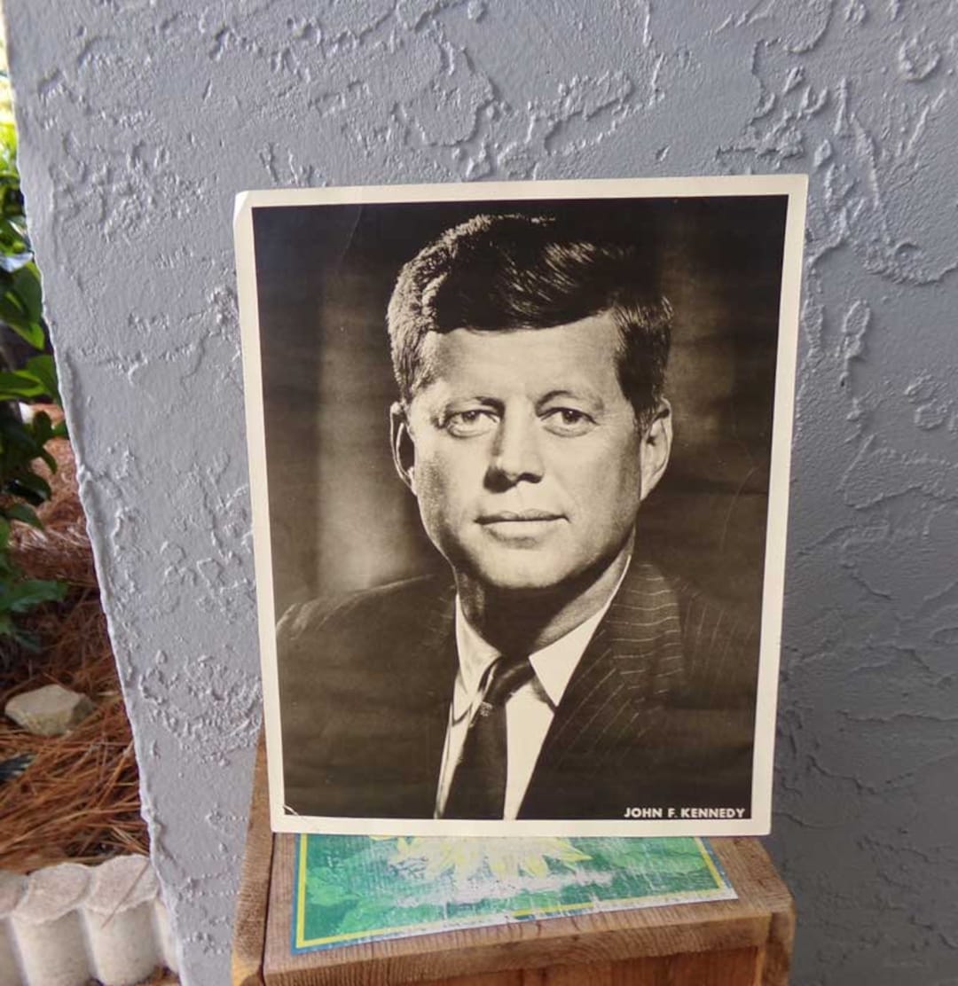 John F. Kennedy Portrait Print, J.F.K. Print, Fabian Bachrach Kennedy ...