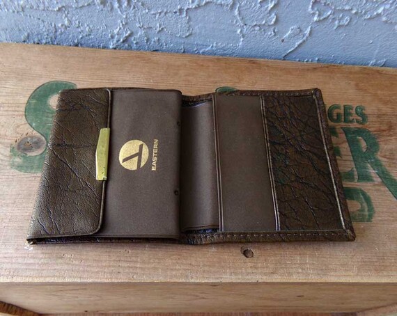 Eastern Airlines wallet, airline wallet, brown vinyl … - Gem