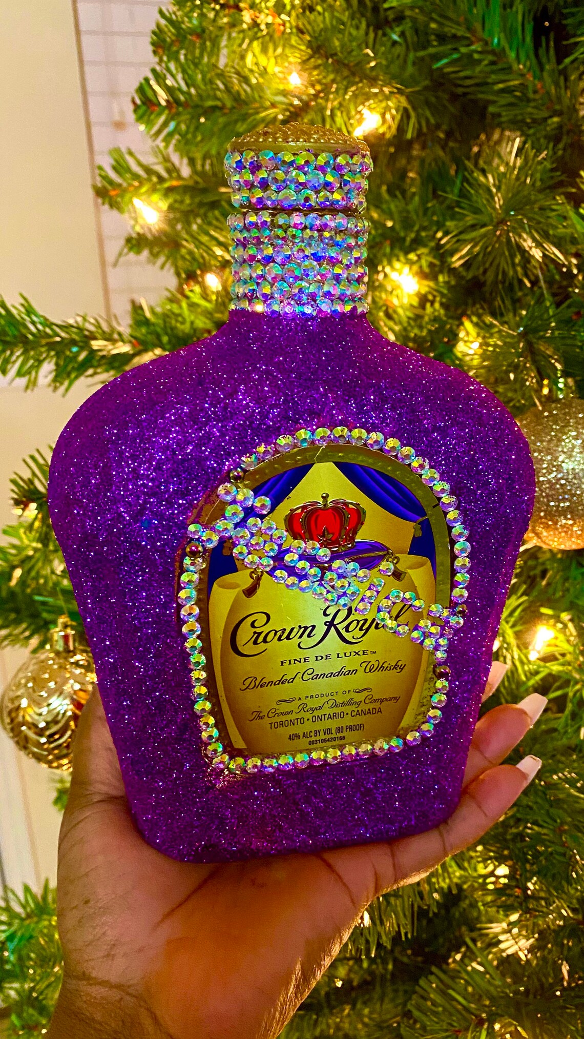 Custom Bling Crown Royal Bottle Etsy