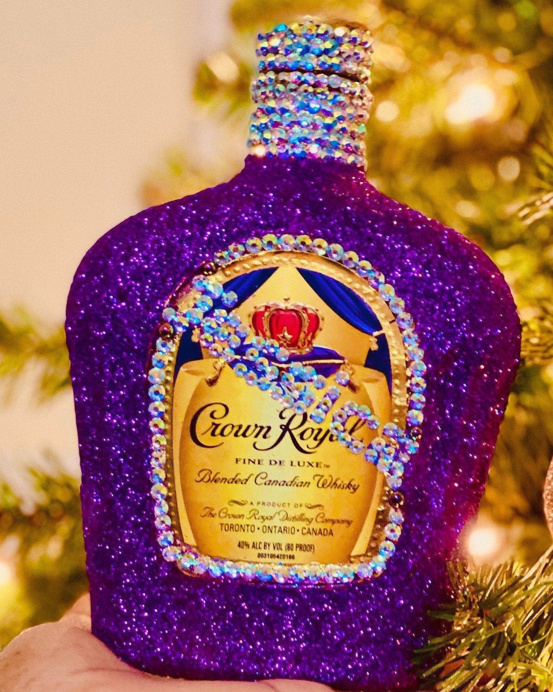 Custom Bling Crown Royal Bottle Etsy