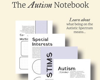 El cuaderno de autismo - Púrpura
