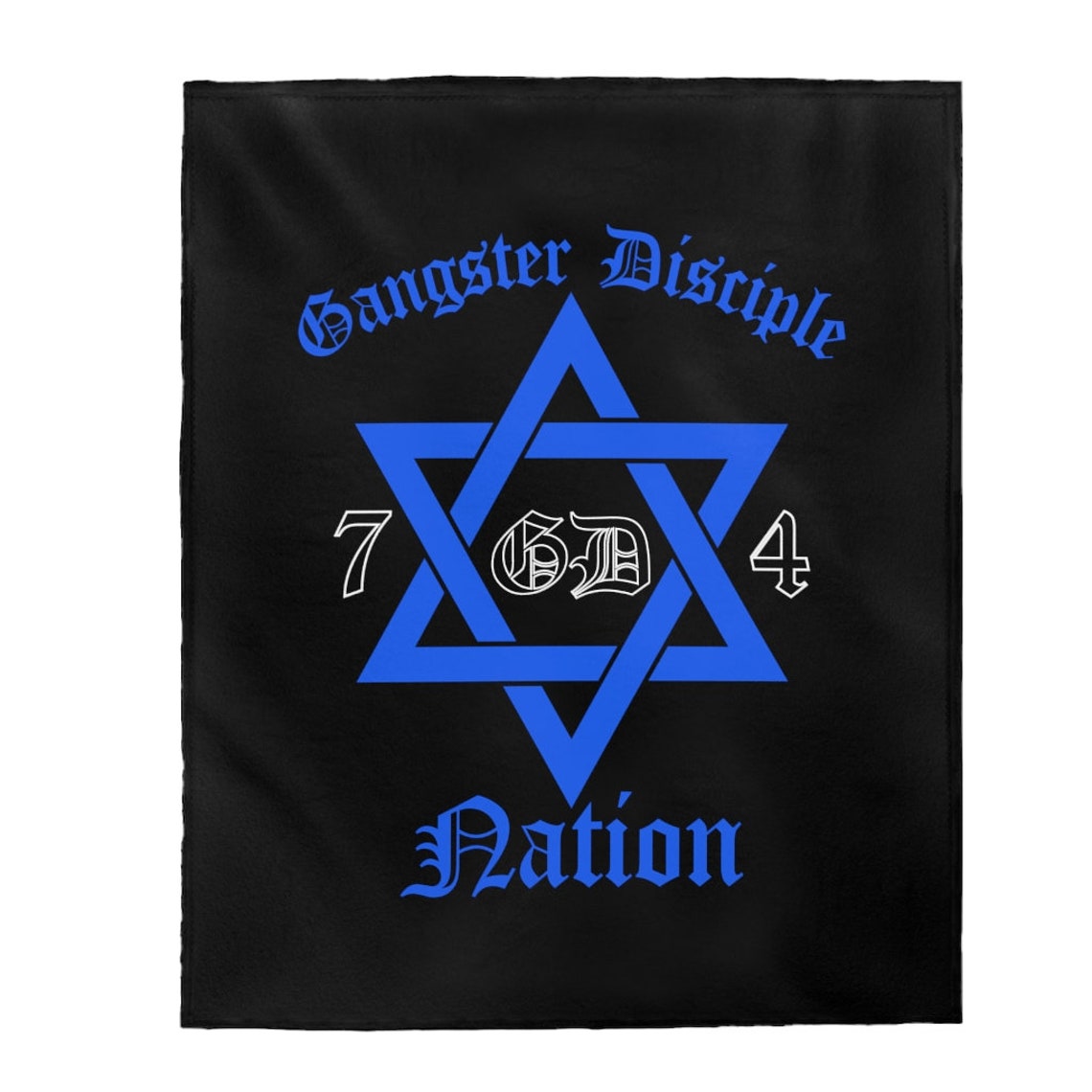 Gangster Disciple Nation GD 74 Plush Blanket Folks GDN 7414 Etsy