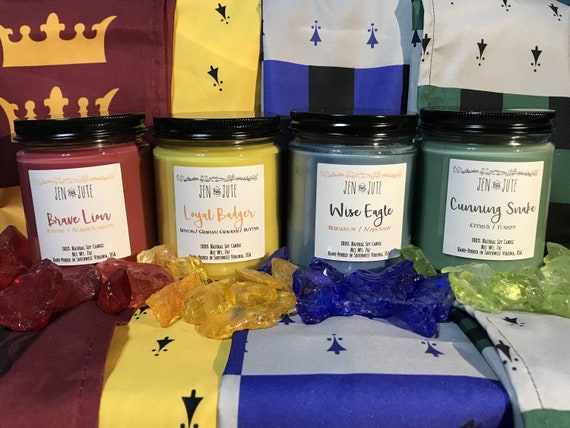 The Four Houses | A Wizard School Candle Set