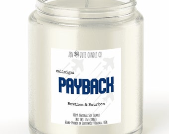 callsign: payback | a TGM fandom inspired candle