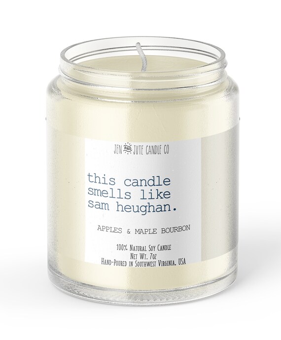 this candle smells like sam heughan