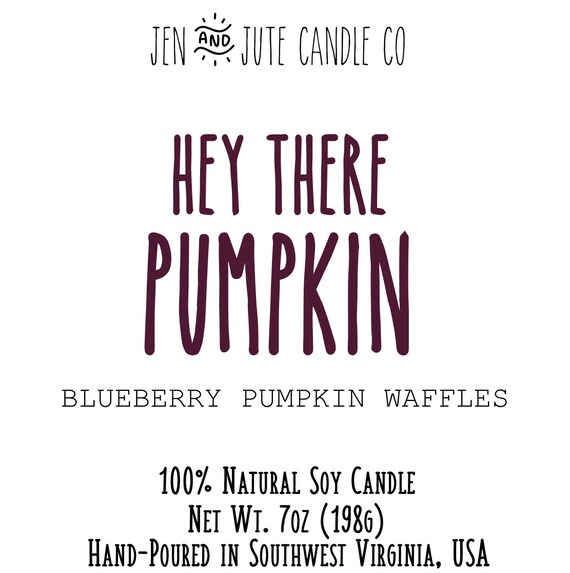 Hey There, Pumpkin! - Blueberry Pumpkin Waffles