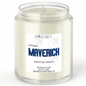 callsign: maverick | a TGM fandom inspired candle