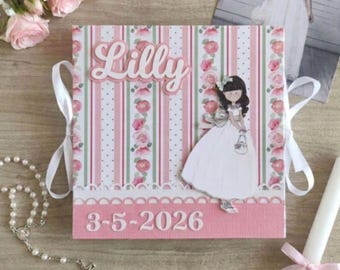 Personalized Small Communion Memory Book for Your Daughter