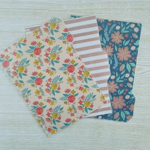 Intercalaires pour cahier floral A5, intercalaires pour agenda de printemps, intercalaires A5 amovibles et plastifiés en papier cartonné