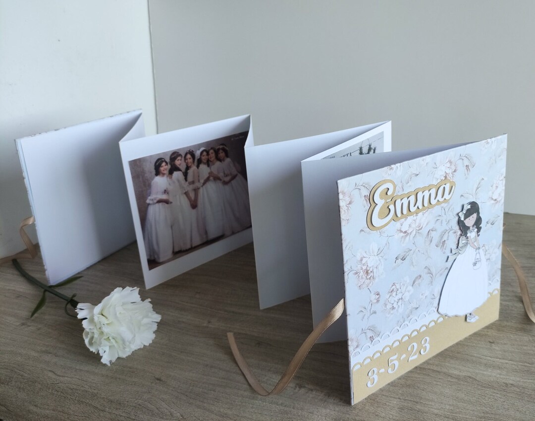 Personalized First Communion Photo Album: Accordion Mini Guest Book - Etsy