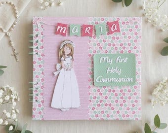Personalized Holy Communion Photo Album for Girl