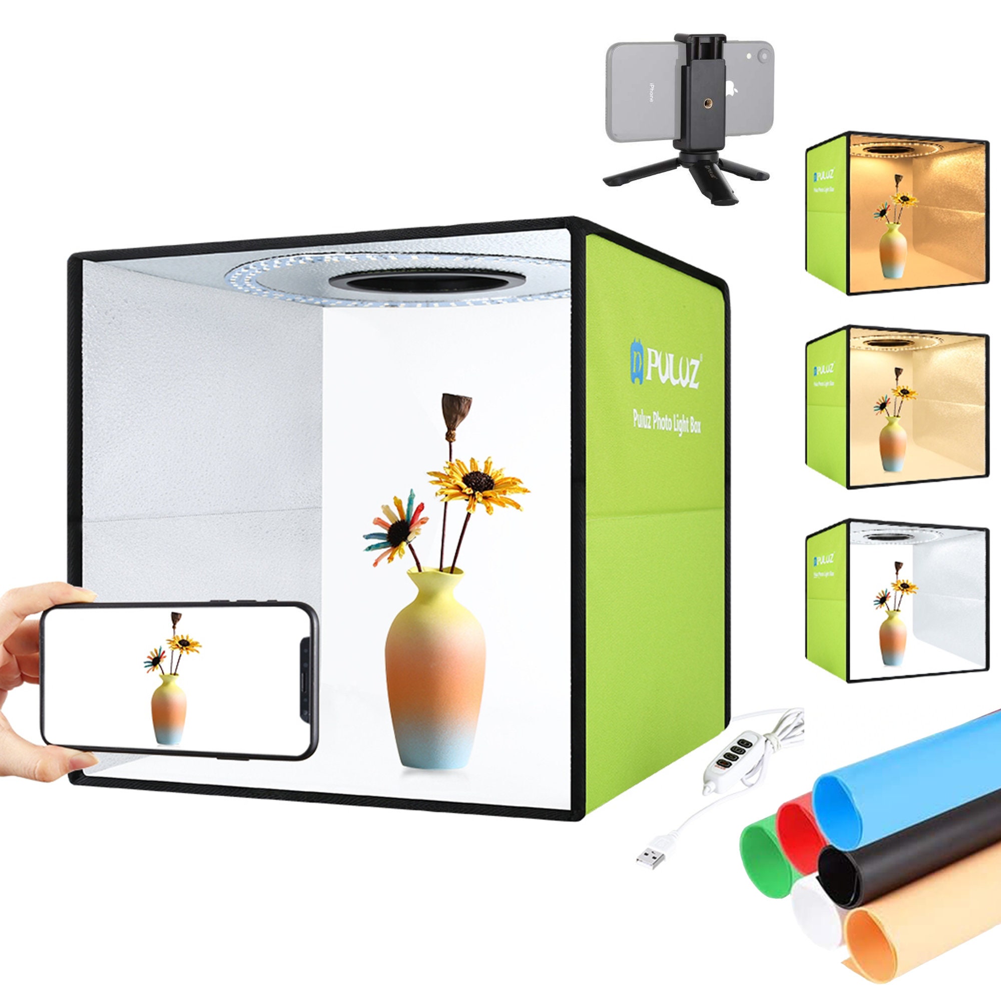 Upgraded 12x12 Photo Studio Box Folding Portable Etsy