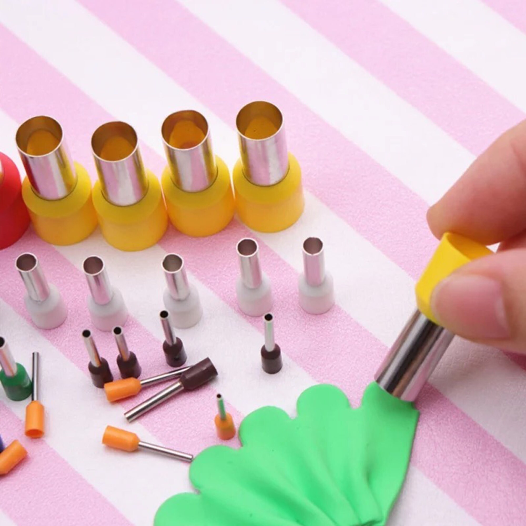 40Pcs Polymer Clay Cutter Tools Stainless Steel Mini Round Etsy