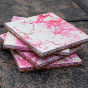 Set of 4 Coasters “Flamingo Sunrise”