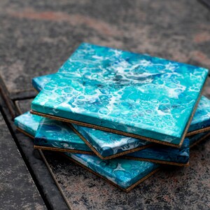 Set of 4 Coasters “Glacier”