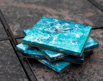 Set of 4 Coasters “Glacier”