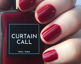 LILLI - Crimson Red Nail Polish - Broadway Nail Polish - Vegan Nail Polish - Cruelty Free - Broadway Gifts