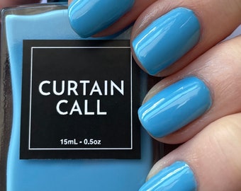 JENNA - Light Blue Creme Nail Polish - Broadway Nail Polish - Vegan Nail Polish - Cruelty Free - Broadway Gifts