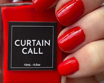THE HEIGHTS - Scarlet Red Nail Polish - Broadway Nail Polish - Vegan Nail Polish - Cruelty Free - Broadway Gifts