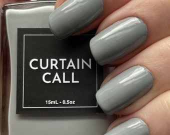 GREY GARDENS - Stone Grey Nail Polish - Broadway Nail Polish - Vegan Nail Polish - Cruelty Free - Broadway Gifts