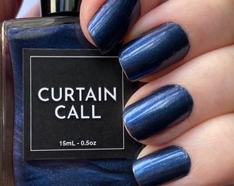 MIRANDA - Stormy Navy Nail Polish - Shakespeare Nail Polish - Vegan Nail Polish - Cruelty Free - Shakespeare Gifts