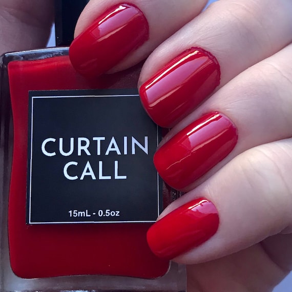 BETTY Candy Apple Red Nail Polish Broadway Nail Polish Vegan Nail Polish Cruelty Free Broadway Gifts Etsy Canada