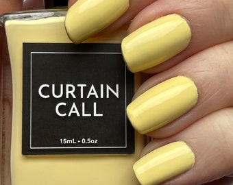 LA PIAZZA - Butter Yellow Nail Polish - Broadway Nail Polish - Vegan Nail Polish - Cruelty Free - Broadway Gifts