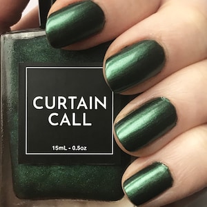 SALLY- Emerald Green Nail Polish - Broadway Nail Polish - Vegan Nail Polish - Cruelty Free - Broadway Gifts