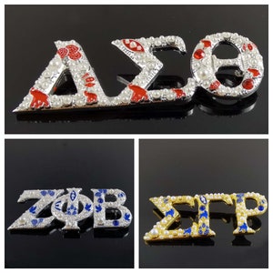 Vrouwenclub embleem revers speld Delta Sigma Theta/Zeta Phi Beta/Sigma Gamma Rho/ Crossing Gifts/HBCU