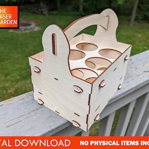 6-Pack Caddy - SVG/AI File Download - Glowforge Ready