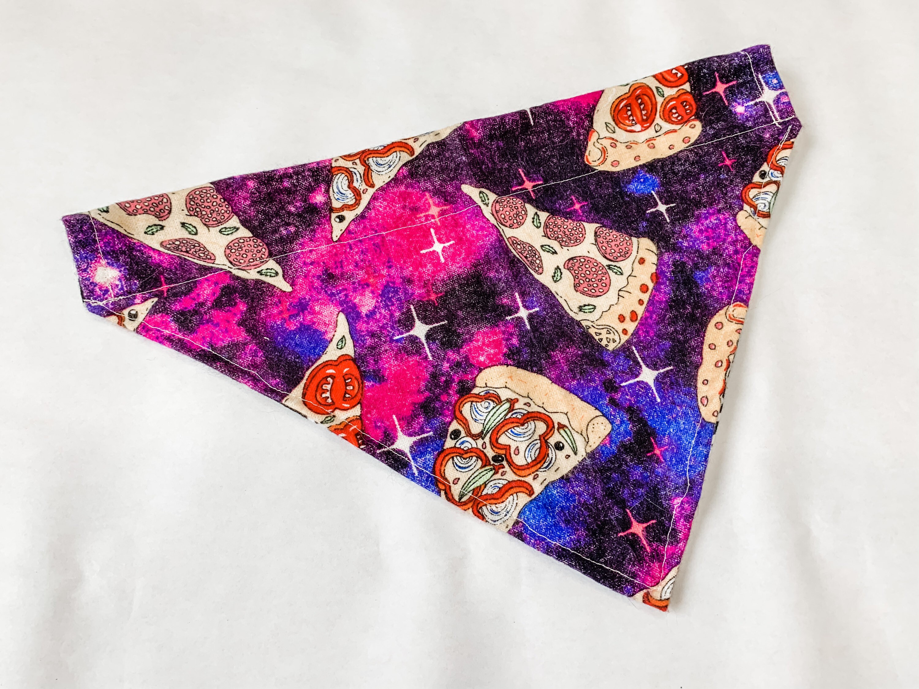 Pizza Dog Bandana, Reversible Dog Bandana, Pizza Bandana, Rescue Love