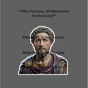 Pegatina impermeable de Marco Aurelio, Roma, César, Historia Romana, Regalo NUEVO