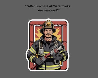 Firefighter Sticker Waterproof Decal Fireman First Responder Work Gift NEW