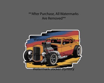 Hot Rod Sticker Waterproof Decal Car Custom Build Racing Retro Vintage Gift NEW