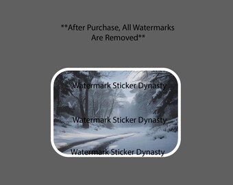 Snowy Road Sticker Waterproof Decal Winter Travel Snow Outdoor Season Gift NEW