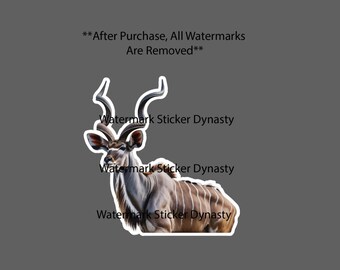 Kudu Sticker Waterproof Decal Animal Africa Outdoor Wildlife Hunting Gift NEW